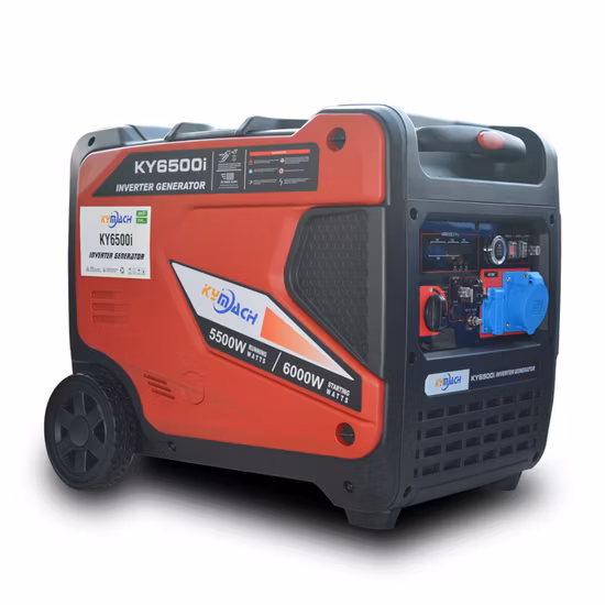 Se4500ie 3000 W 3 kW 4 kW Super leiser Camping- oder Heimgebrauch, tragbarer Benzinmotor-Inverter-Generator mit Rädern